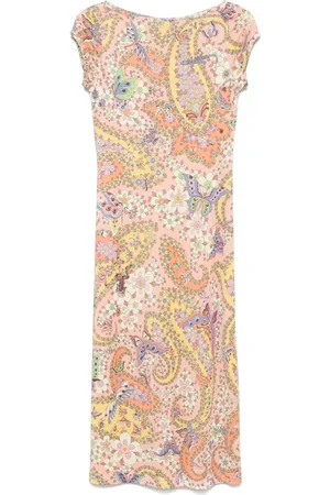 Etro Floral print midi dress