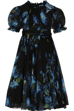 Dolce & Gabbana Bellflower-print silk dress