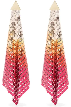 Paco rabanne Pixel Flow chainmail earrings