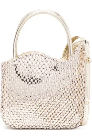 LE SILLA Small Ivy rhinestone-mesh tote bag