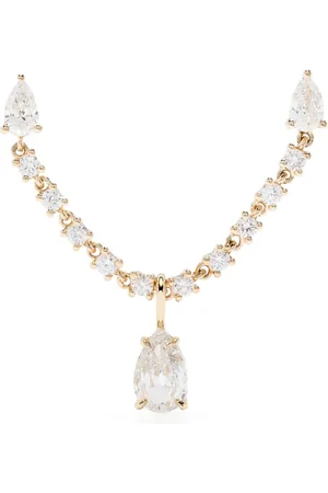 Anita 18kt yellow Pear diamond loop earring