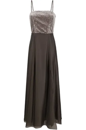 PESERICO SIGN Sequin-embellished flared gown
