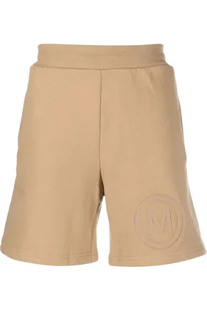 MARKET Logo-embroidered cotton track shorts