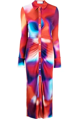 Rebecca Vallance Del Prado long-sleeve midi dress