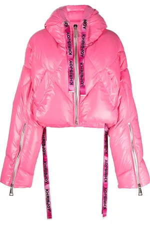 Khrisjoy Logo-print drawstring down puffer jacket
