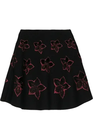 Alaïa 2010 floral-jacquard knitted miniskirt