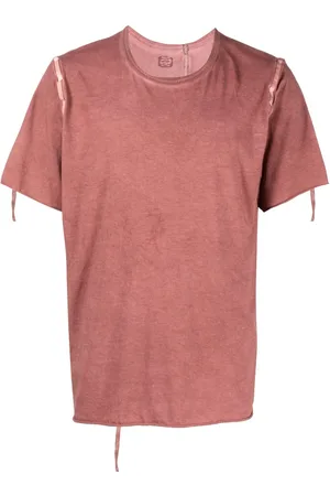 ISAAC SELLAM EXPERIENCE Panelled distressed T-shirt