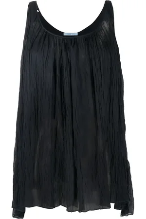 Prada 2000s sleeveless silk blouse