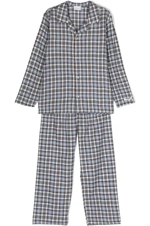 La Perla Check-print long-sleeve pyjamas