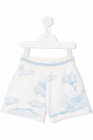 MONNALISA Cloud-print cotton shorts