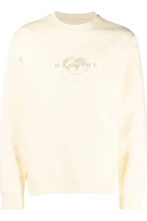 MARTINE ROSE Embroidered-logo cotton sweatshirt