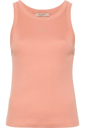 Twin-Set Cut out-detail ribbed top