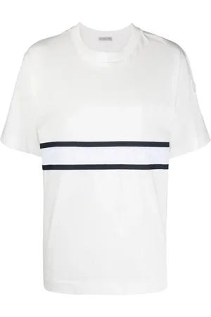 Moncler Logo-stripe cotton T-shirt