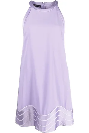 Emporio Armani Wave-pattern shift dress