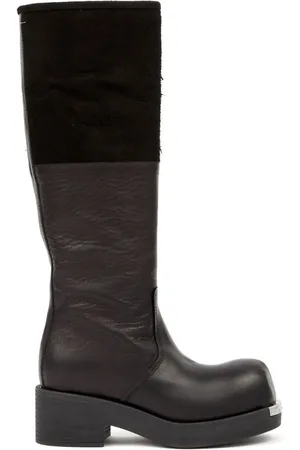 Maison Margiela Biker knee-high leather boots