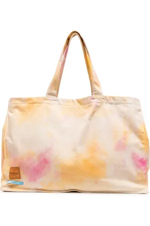 haikure Paint-splatter print cotton tote bag