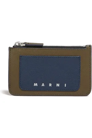 Marni Logo-print leather cardholder