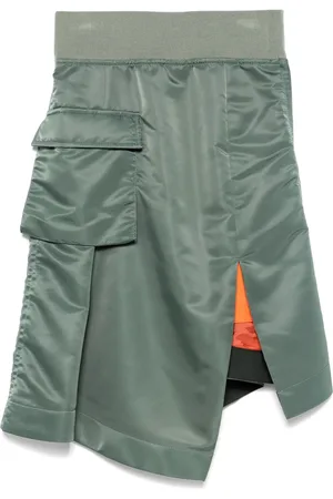 SACAI Asymmetric midi skirt
