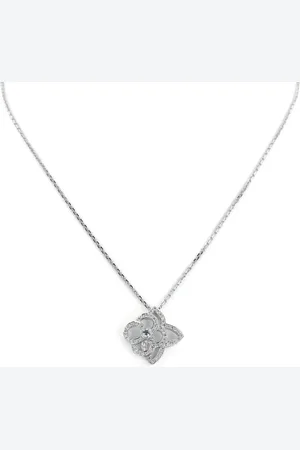 LOUIS VUITTON 2010s 18kt white gold diamond pendant necklace