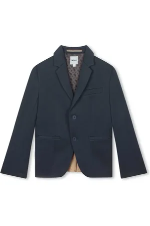 HUGO BOSS Single-breasted notched-lapel blazer