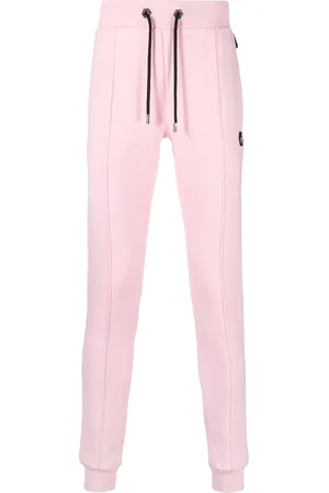 Philipp Plein Skinny-fit track pants with logo patch