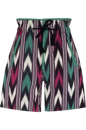 Isabel Marant Zigzag-print high-waisted shorts