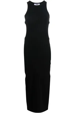 Msgm Cut out-detail sleeveless maxi dress