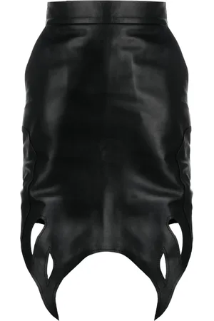 Ninamounah Cut-out asymmetric mini skirt