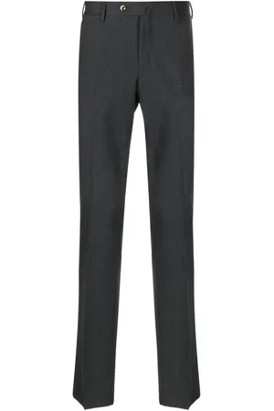 PT Torino Mid-rise slim-cut trousers