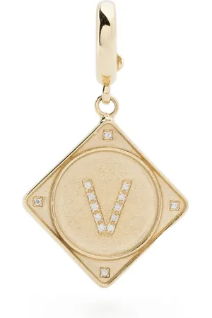 Lauren Rubinski 14kt yellow Bruno diamond pendant