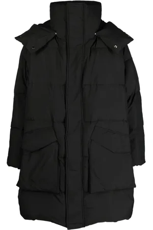 Etudes Ile detachable-hood padded coat