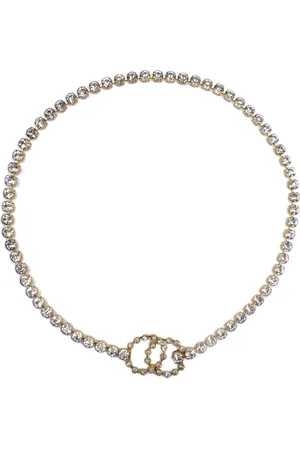 CHANEL 1995 rhinestone-embellished chain belt