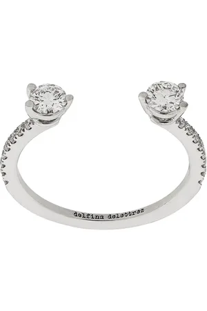 DELFINA DELETTREZ 18kt white gold Dots Diamond Pave ring