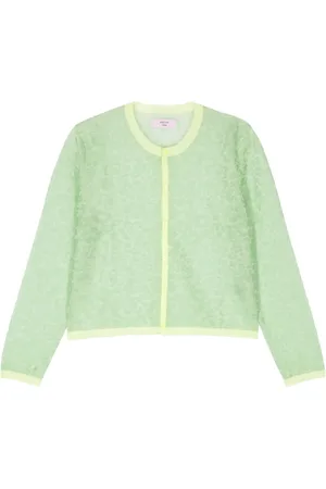 MARTINE ROSE Floral-jacquard cardigan