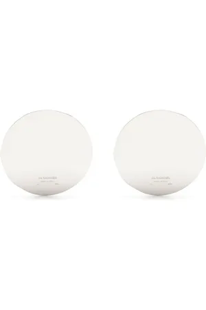 Jil Sander Enamel plate earrings