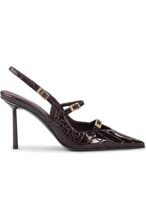 LE SILLA 80mm Morgana leather pumps