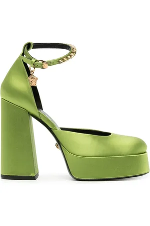 VERSACE Medusa Aevitas 125mm satin pumps