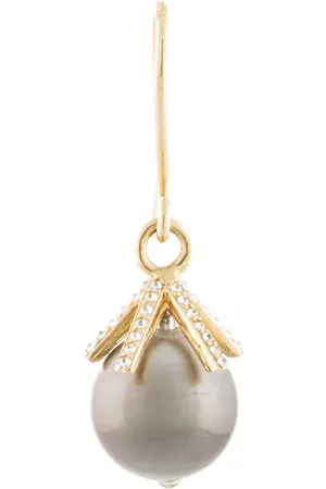 DALILA BARKACHE 18kt Tahitian pearl and diamond drop earring