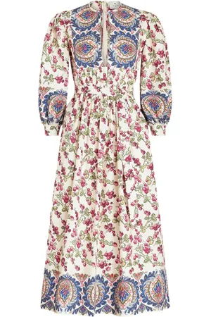 Etro Floral-print balloon-sleeve dress