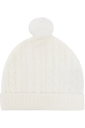 N.PEAL Knitted organic cashmere hat