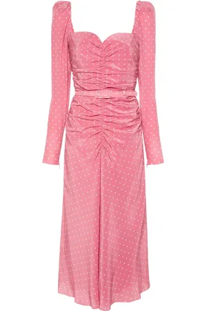 Alessandra Rich Polka-dot midi dress