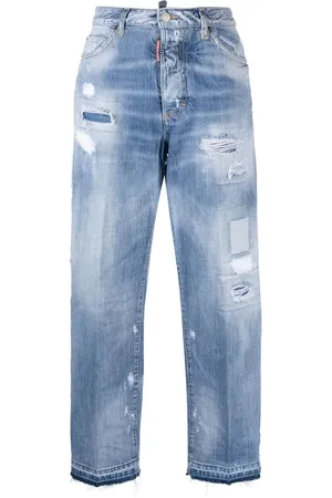 Dsquared2 Distressed straight-leg jeans