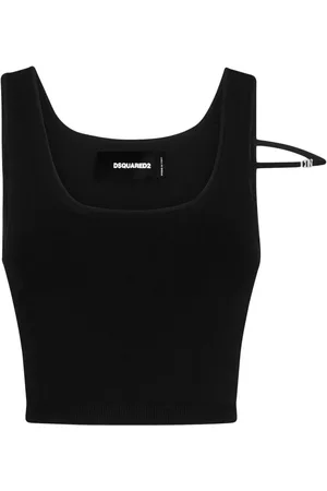 Dsquared2 Logo-plaque U-neck tank top