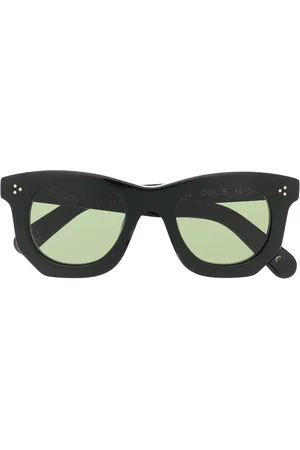 LESCA Tinted thick-frame sunglasses