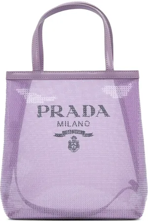 Prada 2000-2013 Small Sequined Mesh Logo tote bag