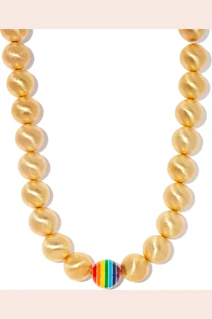 Lauren Rubinski 14kt yellow enamel necklace
