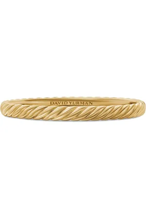 David Yurman 18kt yellow Sculpted Cable bangle bracelet (6.2mm)