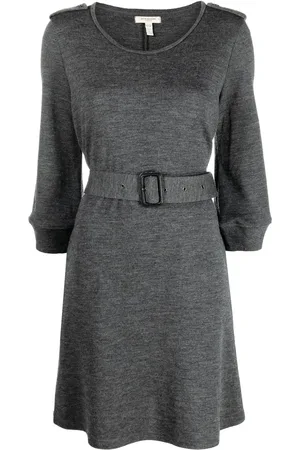 Burberry 2010s belted wool dress