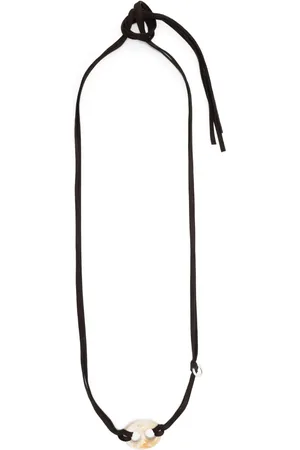 OAMC Statement-pendant leather necklace