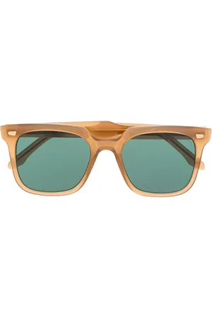 CUTLER & GROSS Translucent square-frame sunglasses